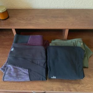 Bundle of 4 Pants: Athleta, Alo, Nike, Old Navy